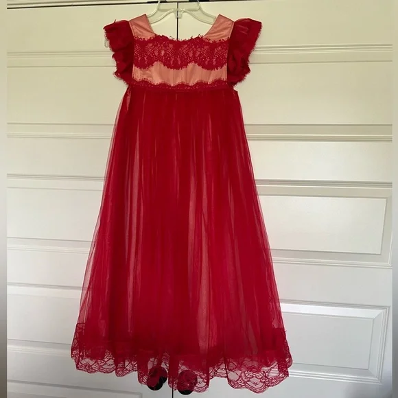 Trish Scully | Dresses | Trish Scully Girls Size 2 Red Formal Dress |  Poshmark